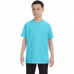 Sky Gildan 100% Cotton 5.3 oz. Promotional T-Shirt - Youth - Colors