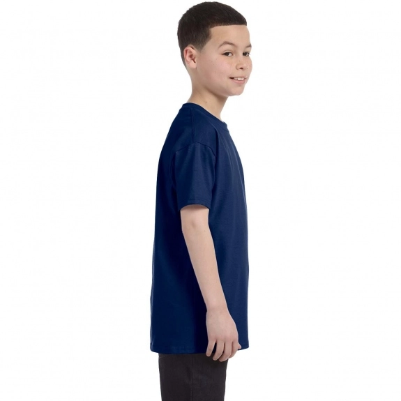 Side Gildan 100% Cotton 5.3 oz. Promotional T-Shirt - Youth - Colors
