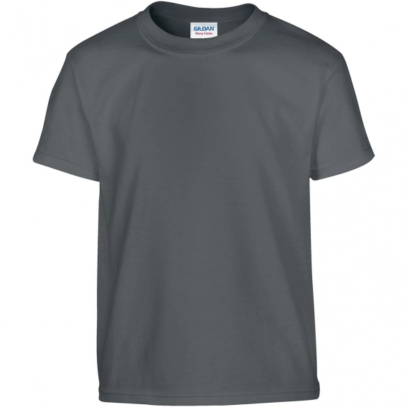 Charcoal Gildan 100% Cotton 5.3 oz. Promotional T-Shirt - Youth - Colors