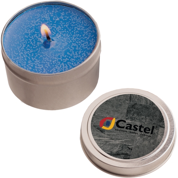 Navy - All Natural Custom Logo Soy Candle Tin - 2 oz.
