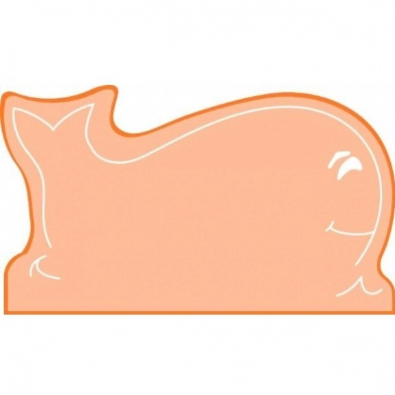 Translucent Orange Press n' Stick Custom Calendar - Whale
