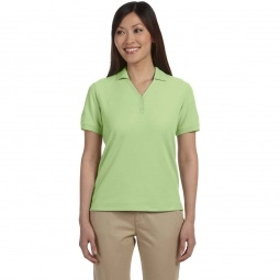 Lime Green Devon & Jones Pima Pique Short-Sleeve Custom Polo Shirt