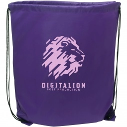 Promotional Cinch Up Custom Drawstring Backpack - 15"w x 18"h with Logo