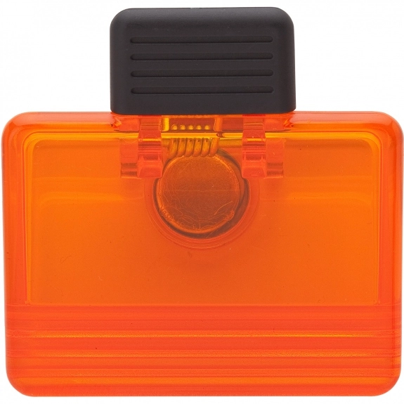 Orange Rectangle Memo Holder w/ Custom Magnet