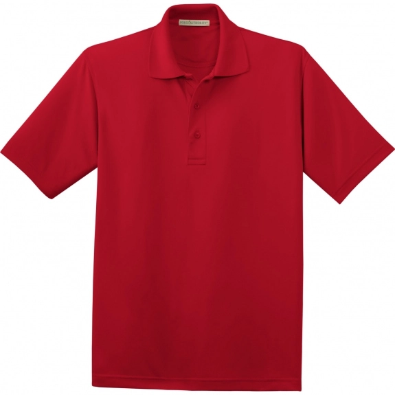 Red Port Authority Moisture Wicking Custom Polo Shirt