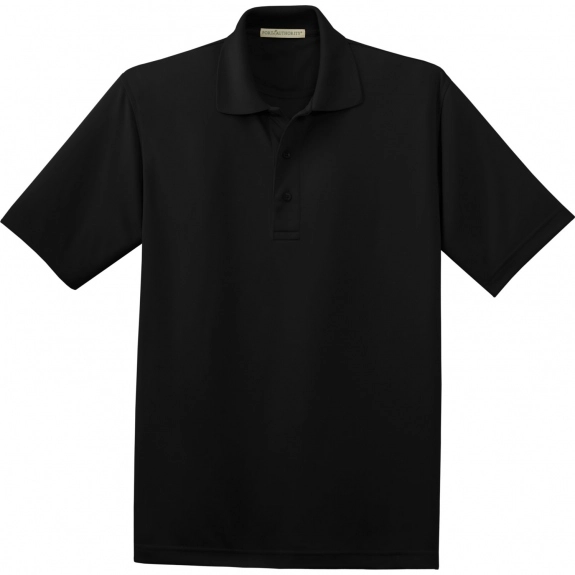 Black Port Authority Moisture Wicking Custom Polo Shirt