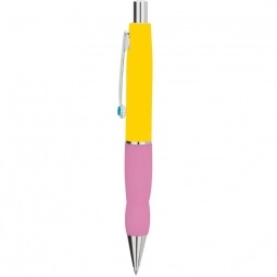Pink Grip Custom Tri-Color Ballpoint Personalized Pen