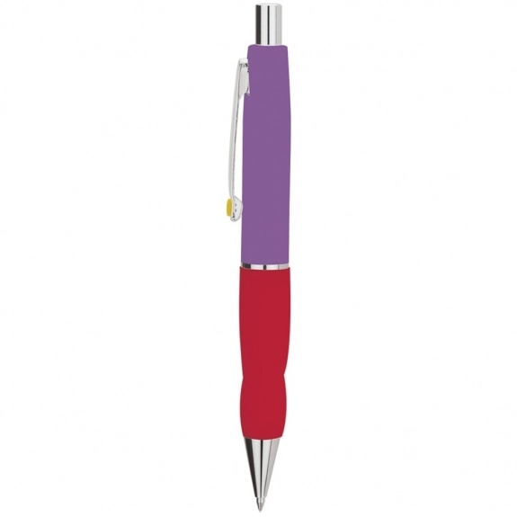 Red Grip Custom Tri-Color Ballpoint Personalized Pen
