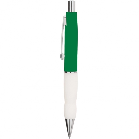 White Grip Custom Tri-Color Ballpoint Personalized Pen