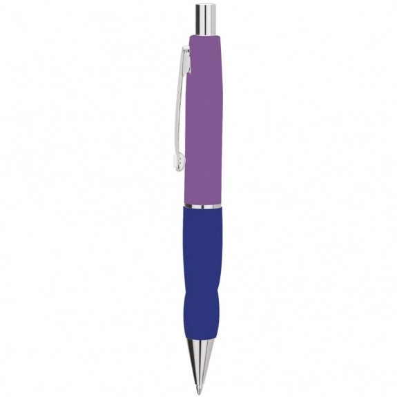 Dark Blue Grip Custom Tri-Color Ballpoint Personalized Pen