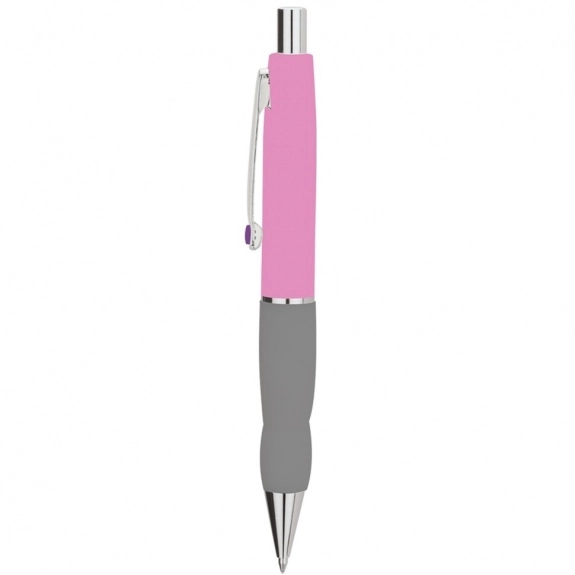 Grey Grip Custom Tri-Color Ballpoint Personalized Pen