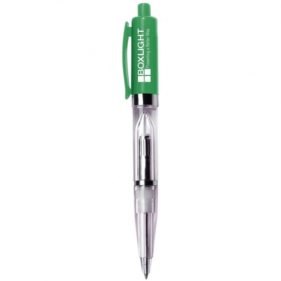 Green Flash Light-Up Promotional Pen
