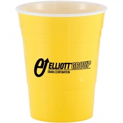 Yellow Solo Cup Style Single Wall Promotional Tumbler