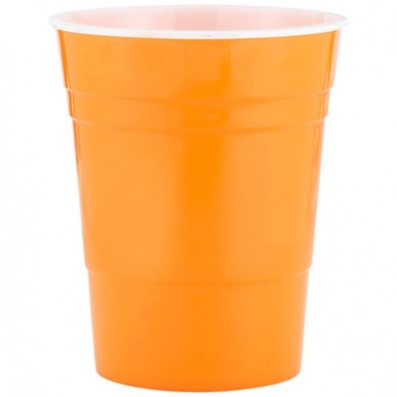 Orange Solo Cup Style Single Wall Promotional Tumbler