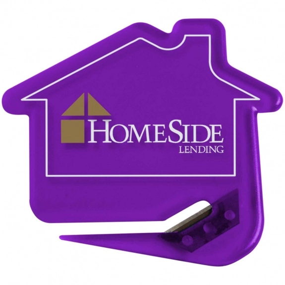 Trans. Purple Branded Letter Opener - House