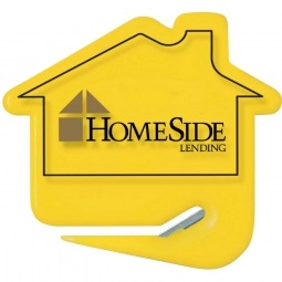 Yellow Branded Letter Opener - House