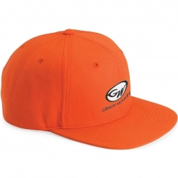 Orange Yupoong Flat Bill Snap Back Custom Caps