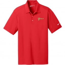 University Red Nike Dri-FIT Vertical Mesh Custom Polo Shirts - Men's