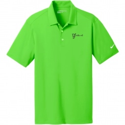 Action Green Nike Dri-FIT Vertical Mesh Custom Polo Shirts - Men's