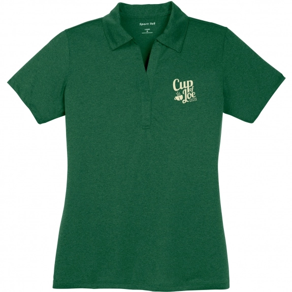 Forest Green Sport-Tek Heather Contender Custom Polo Shirt