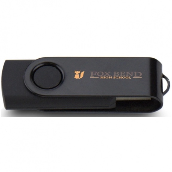 Black Printed Swing Custom USB Flash Drives
