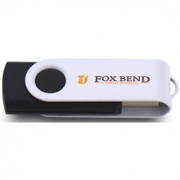 Black/White Printed Swing Custom USB Flash Drives