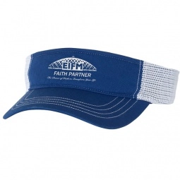 Royal / White Richardson Trucker Snapback Custom Visor