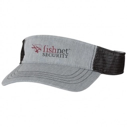 Heather Gray / Black Richardson Trucker Snapback Custom Visor