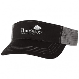 Black / Charcoal Richardson Trucker Snapback Custom Visor