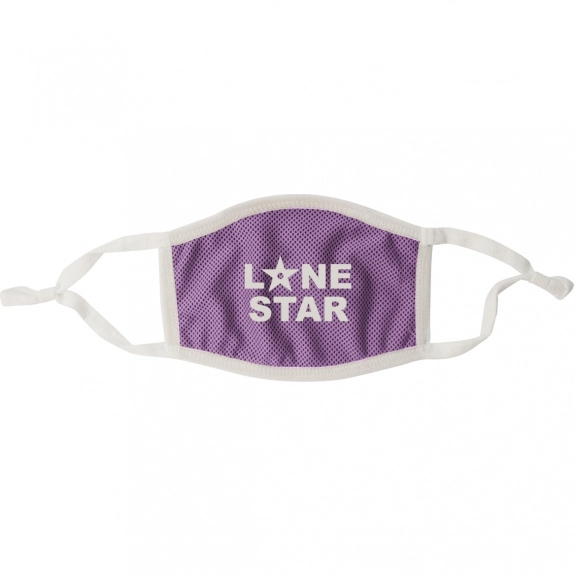 Purple Adjustable 3-Ply Promotional Cooling Mask