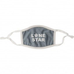 Gray Adjustable 3-Ply Promotional Cooling Mask