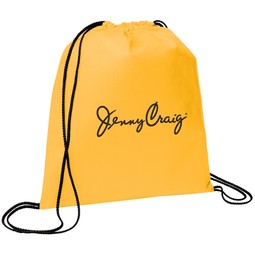 Yellow - Evergreen Non-Woven Promotional Drawstring Bag
