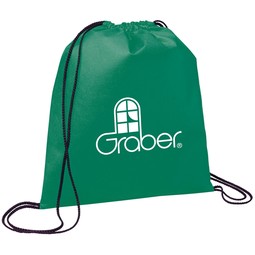 Green - Evergreen Non-Woven Promotional Drawstring Bag