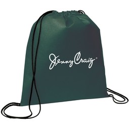 Hunter Green - Evergreen Non-Woven Promotional Drawstring Bag