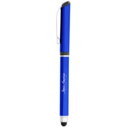 Metallic Blue - Aluminum Rollerball Custom Stylus Pen