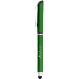 Metallic Green - Aluminum Rollerball Custom Stylus Pen