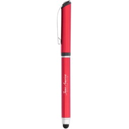 Metallic Red - Aluminum Rollerball Custom Stylus Pen