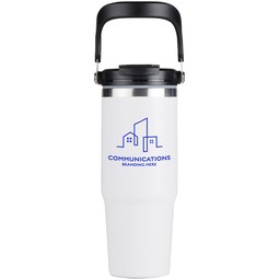 Promotional Custom Printed Tumbler w/ Carry Handle - 30 oz. with Logo
