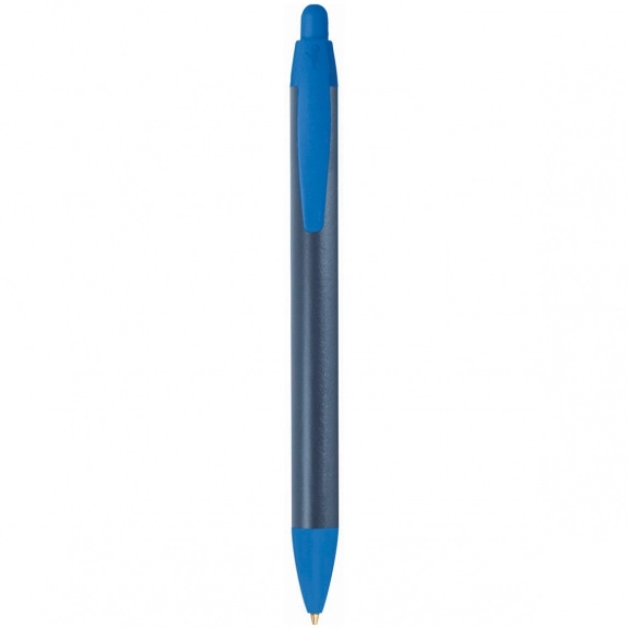 Metallic Blue BIC WideBody Retractable Clic Stic Imprinted Pen