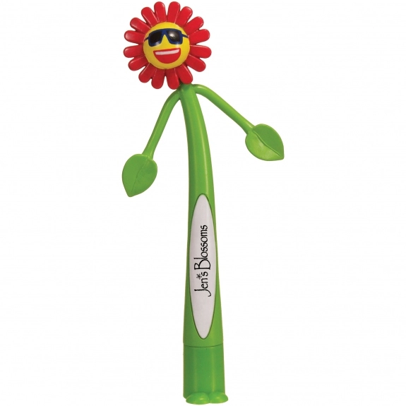 Characters Bend-A-Pen - Flower- Promotional Pen