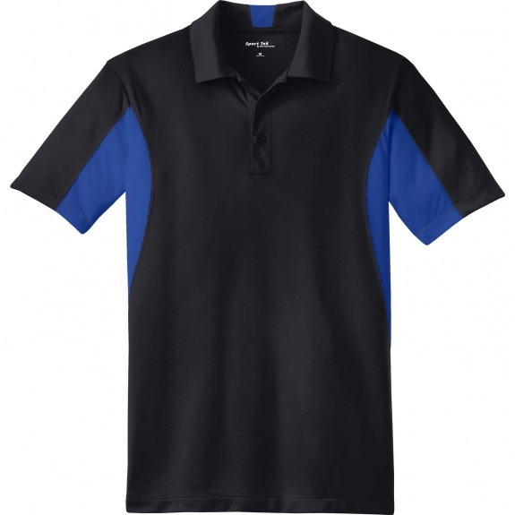 Black/Royal Sport-Tek Micropique Sport-Wick Custom Polo Shirt - Men's