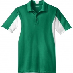 Kelly Green/White Sport-Tek Micropique Sport-Wick Custom Polo Shirt - Men's