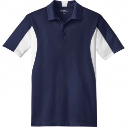 True Navy/White Sport-Tek Micropique Sport-Wick Custom Polo Shirt - Men's