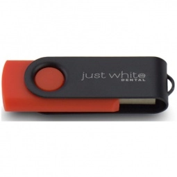 Red/Black Laser Engraved Swing Custom USB Flash Drives - 16GB