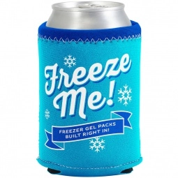 Teal/Royal Blue Freezable Custom Can Coolers