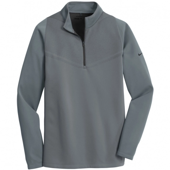 Dark Grey Nike Golf Therma-FIT Hypervis Quarter Zip Custom Jacket