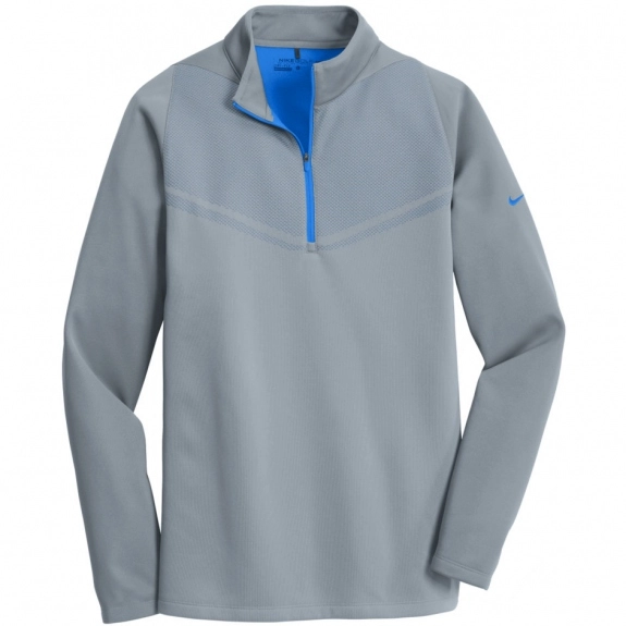 Cool Grey Nike Golf Therma-FIT Hypervis Quarter Zip Custom Jacke