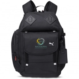 Black Puma Executive Custom Laptop Backpack - 13"w x 18"h x 8.5"d