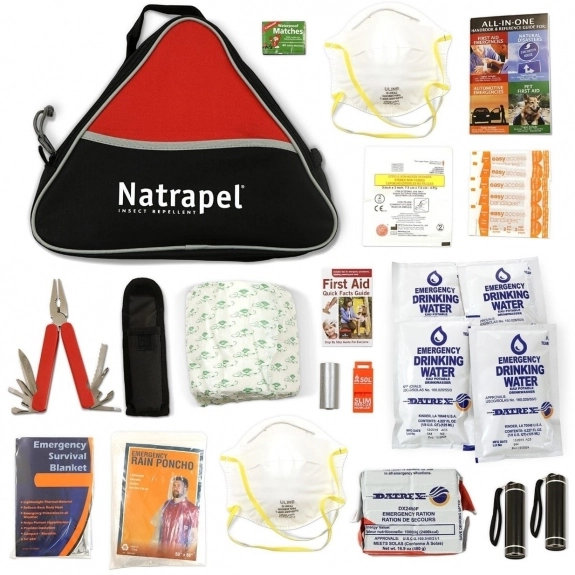 Red Deluxe Urban Survival Promotional First Aid Kit