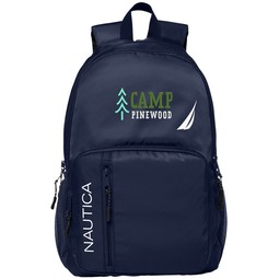 Nautica Hold Fast Branded Logo Backpack - 12"w x 18"h x 6"d